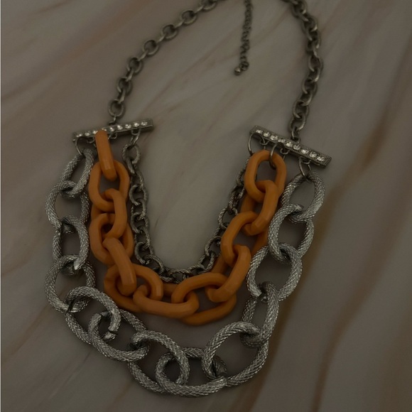 🛍️3/$25🛍️ NY Collection Silver Tone Layered Necklace 17”+3” - Picture 6 of 9